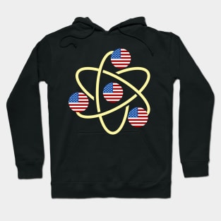 American Flag Atom Chemistry teacher Hoodie